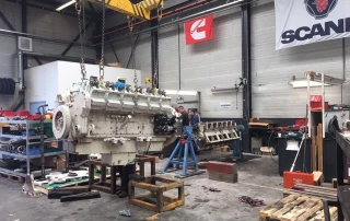 Onderhoud en reparatie van scheepsmotoren